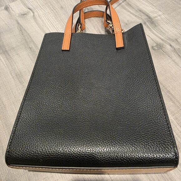 Marc Jacobs Grind Micro Mini Tote Multicolor Crossbody Bag Smoked Almond Multi - Picture 4 of 9